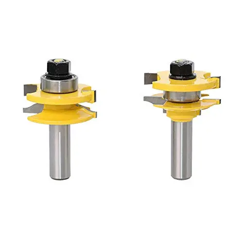 1/2" Shank Tongue & Groove Router Bit Set – Panel Joinery Tools For Cabinet & Furniture Making 1