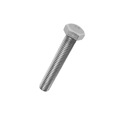 1/4-28 Stainless Steel Hex Bolt, Grade 304, Full-Length Thread 1