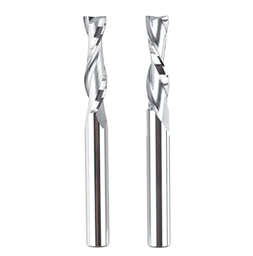 1/4" Diameter Up/Down Spiral Router Bit Set – 2.5" Length, 1/4" Shank Cnc Milling Cutters 1