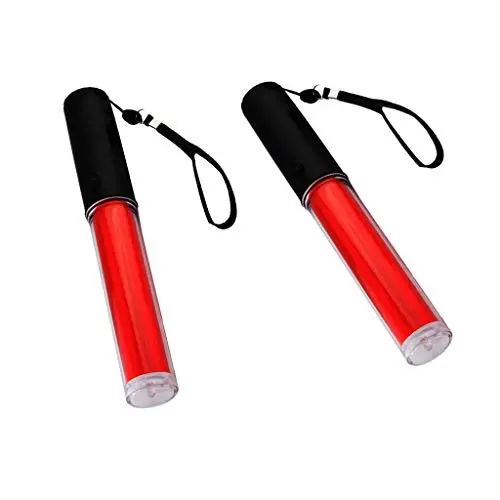 10-Inch Dual-Mode Traffic Baton – Flashing Safety Light Powered By 3 Aa Batteries (Not Included) 1