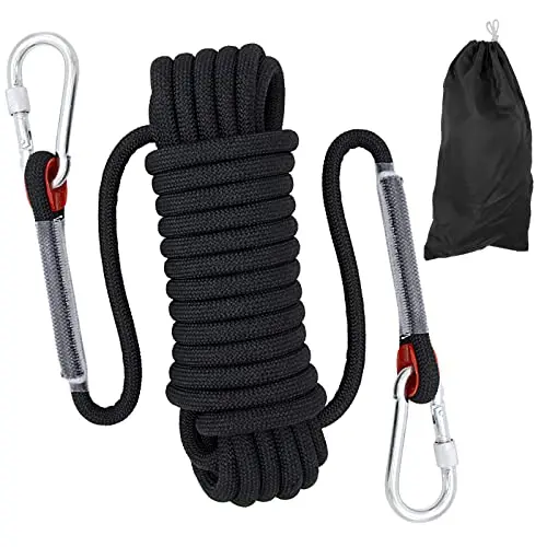 10 Mm Static Climbing Rope – Available In 10 M / 20 M / 30 M Lengths For Ice Climbing, Fire Rescue, And Emergency Escape 1