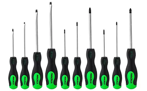 10-Piece High-Performance Magnetic Screwdriver Set – Ergonomic Grip, Phillips & Flat-Blade Tips 1