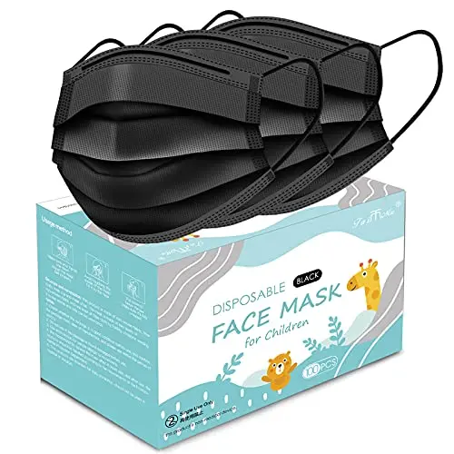 100-Pack Breathable Disposable Face Masks For Children – Soft, Lightweight, And Kid-Sized Fit 1
