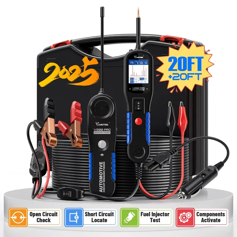 12V/24V Automotive Power Circuit Probe – Fuse Finder, Short/Open Detector, And Wire Tracer 1