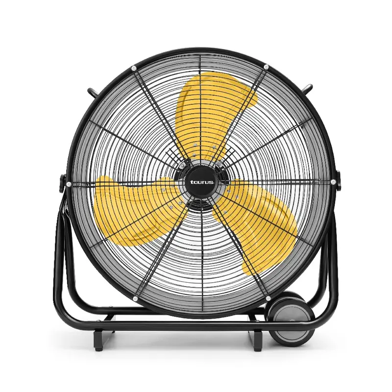 24" Industrial Air Mover – 200W Metal Blade Circulator, 3 Speeds, Heavy-Duty Mobility With Handles & Wheels 1