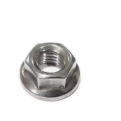 304 Stainless Steel Hex Flange Nut – 1/4-20 Unc Standard Thread 1