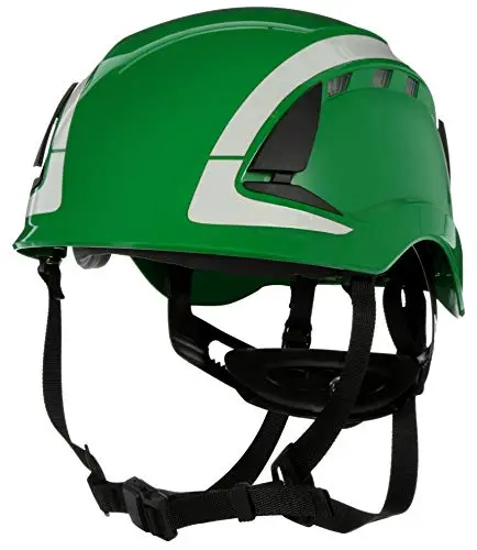 3M Securefit X5004Vx Ansi-Compliant Ventilated Safety Helmet – Green 1