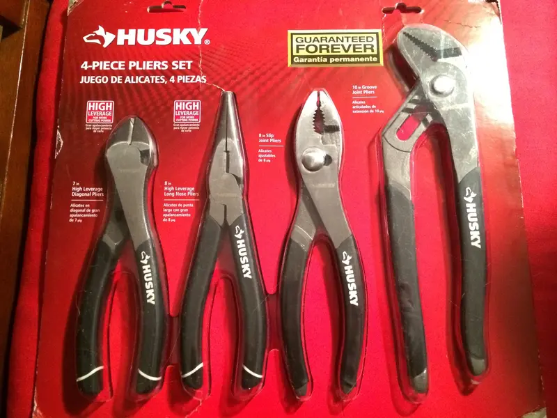 4-Piece High-Leverage Plier Set – Diagonal, Long-Nose, Slip-Joint, And Groove-Joint Designs 1