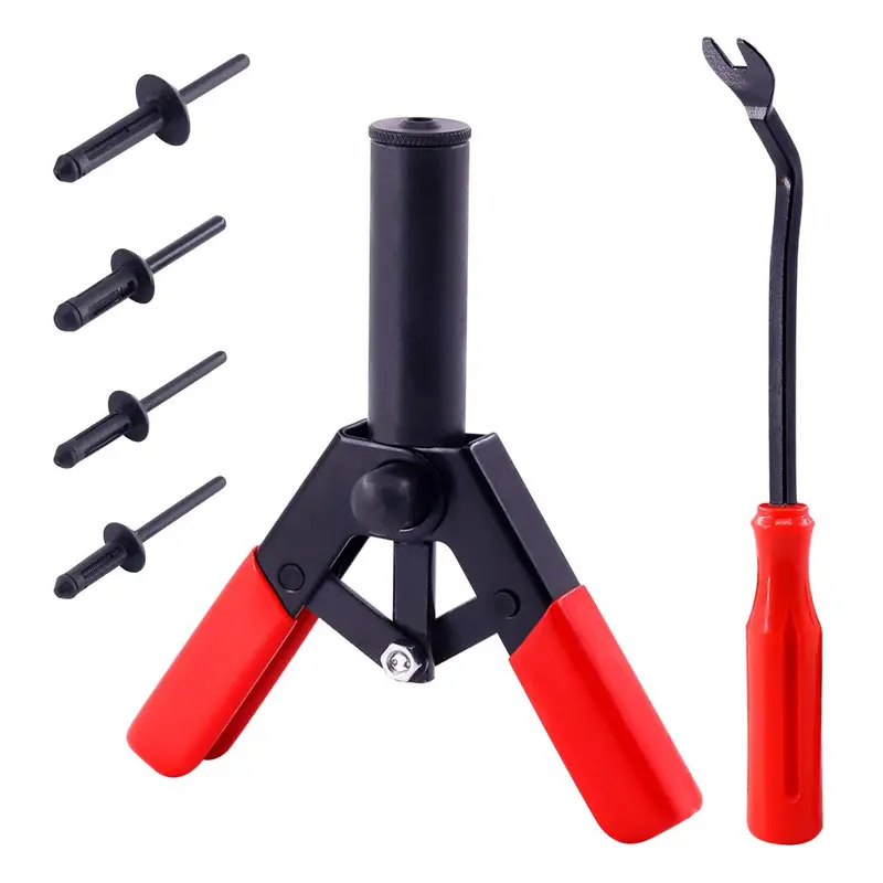 41-Piece Polyethylene Rivet Tool Set With Integrated Rivet Extraction Tool 1