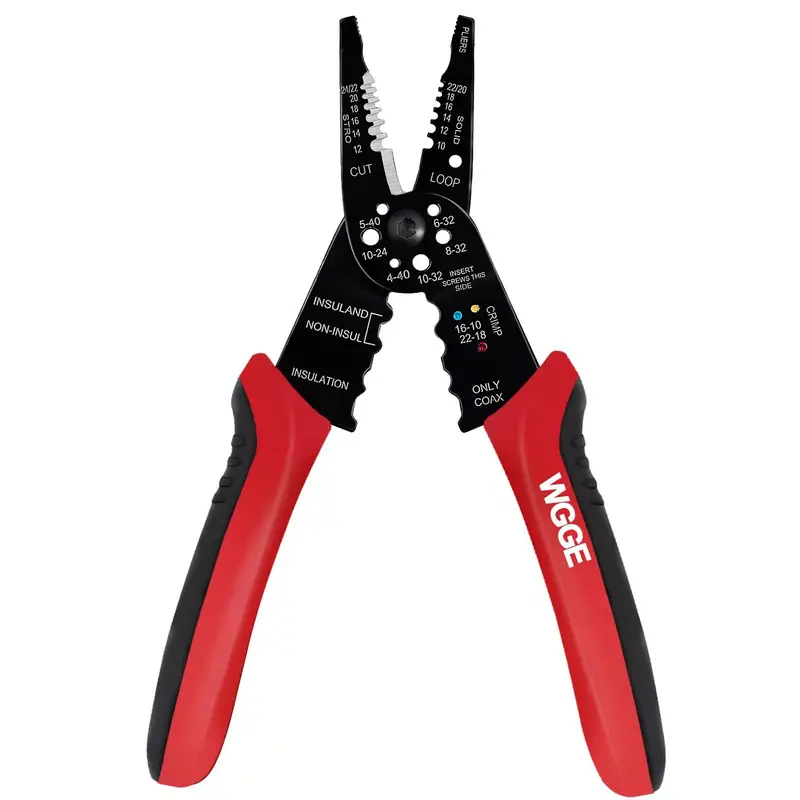8-Inch Professional Wire Stripper, Cutter, And Crimper — All-In-One Electrical Hand Tool 1