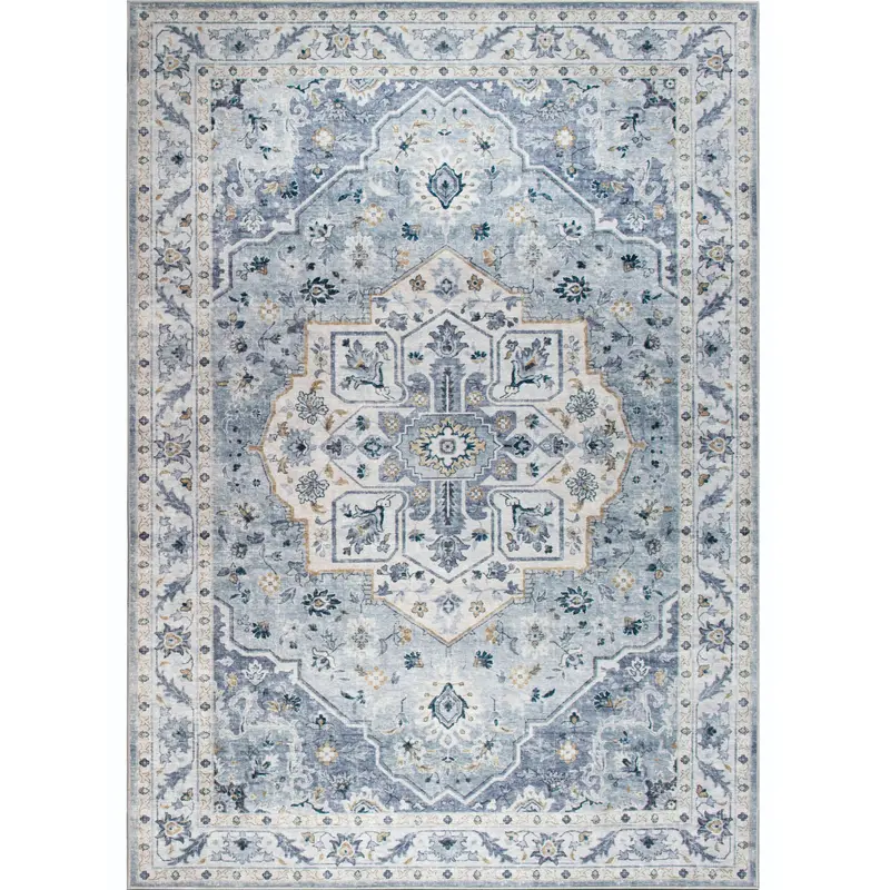 Amara Area Rug In Light Blue And Ivory 4