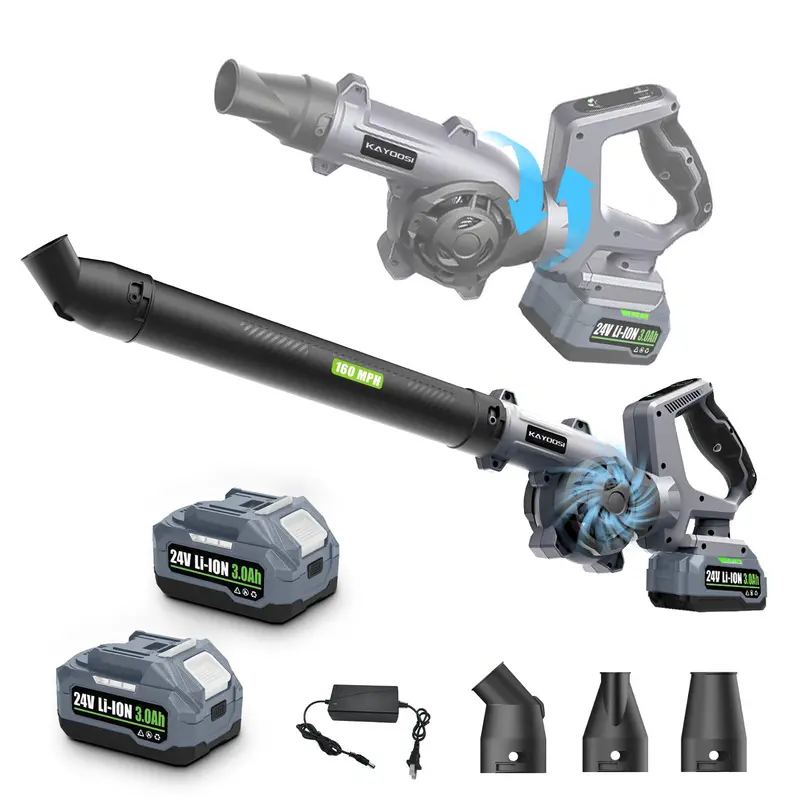 Brushless Rechargeable Handheld Blower – 3 Nozzles, 3 Speed Settings, Portable & Versatile 1