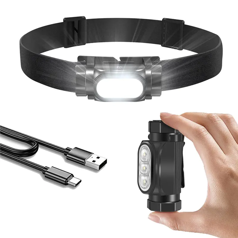 Byaskziv Rechargeable Headlamp – Ip68 Waterproof, 1.5M Drop-Resistant Led Headlight With 6 Light Modes & Usb Charging 1