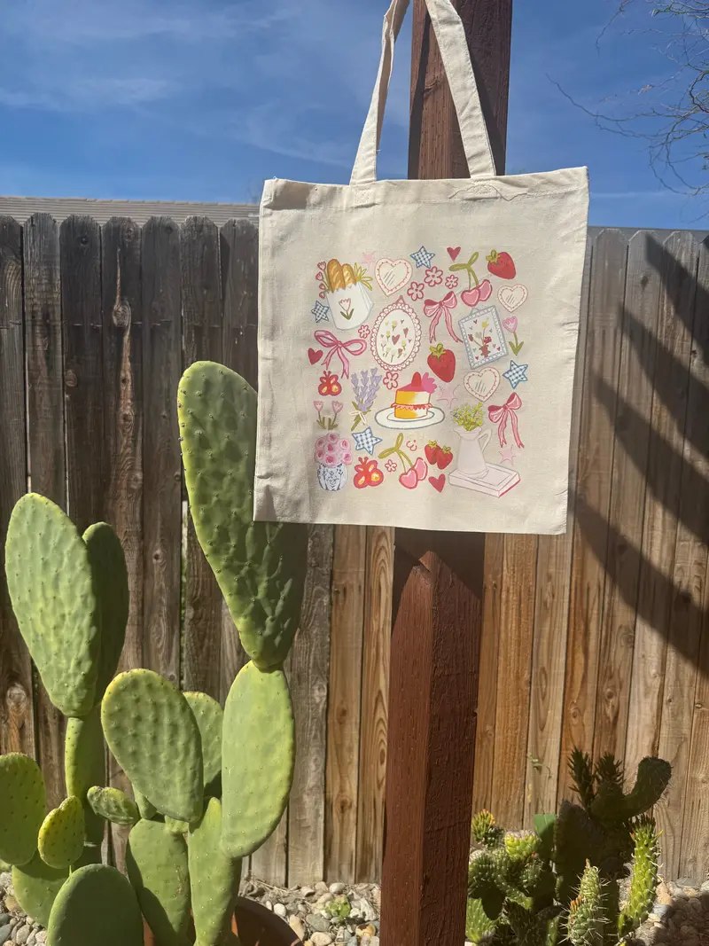 Canvas Tote Bag With Embroidered Bolsita Detail 1
