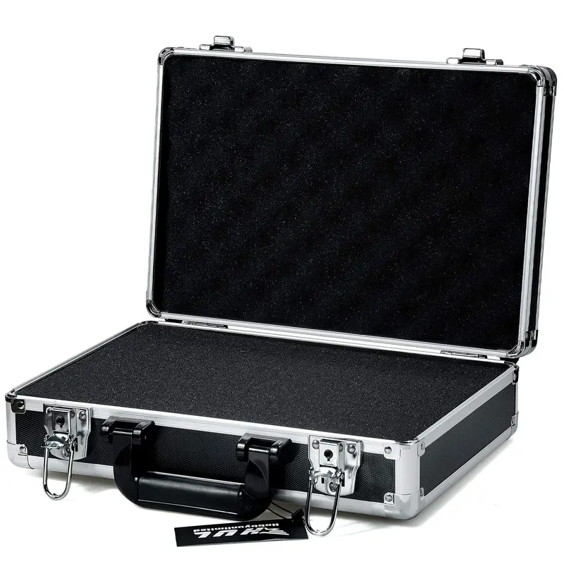 Compact 280 × 280 × 110 Mm Aluminum Protective Case – Lightweight, Rugged, And Stylish Black Finish 1