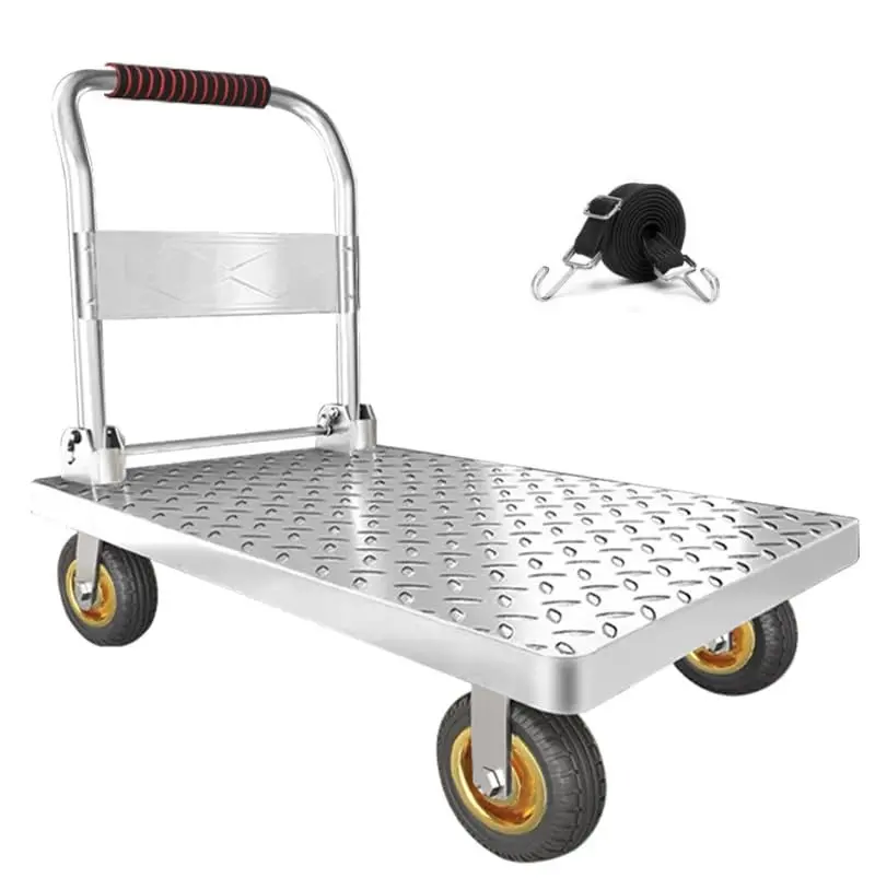 Compact Folding Push Dolly – Small 68.58X48.26Cm Platform, 680.4Kg Load Rating 1
