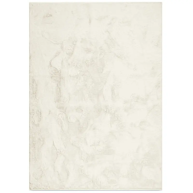 Cozy Fur Plush Rug In Classic Ivory 2