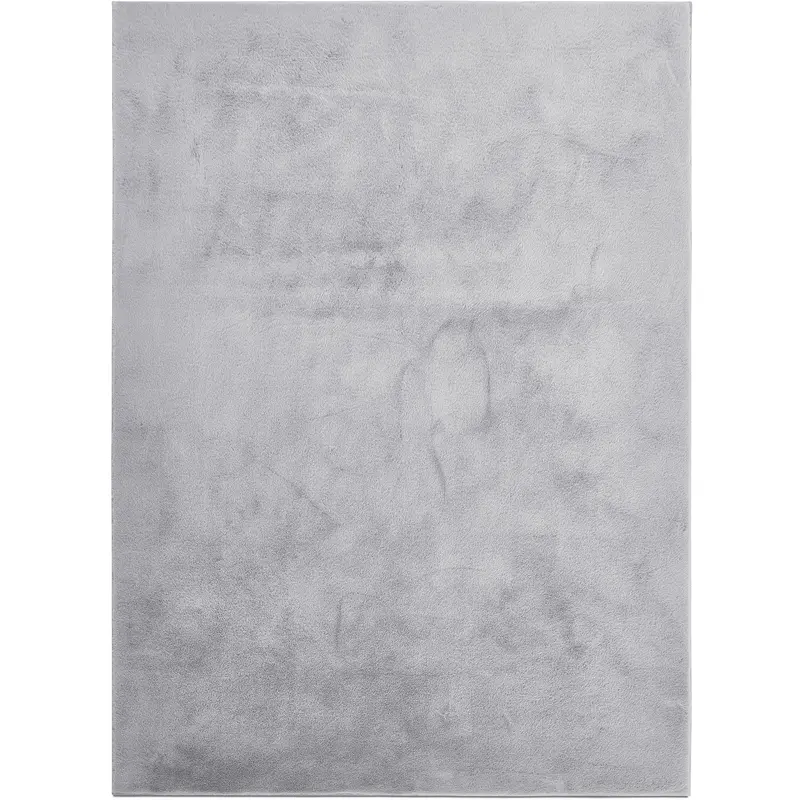 Cozy Fur Shag Rug In Soft Grey Tone 1