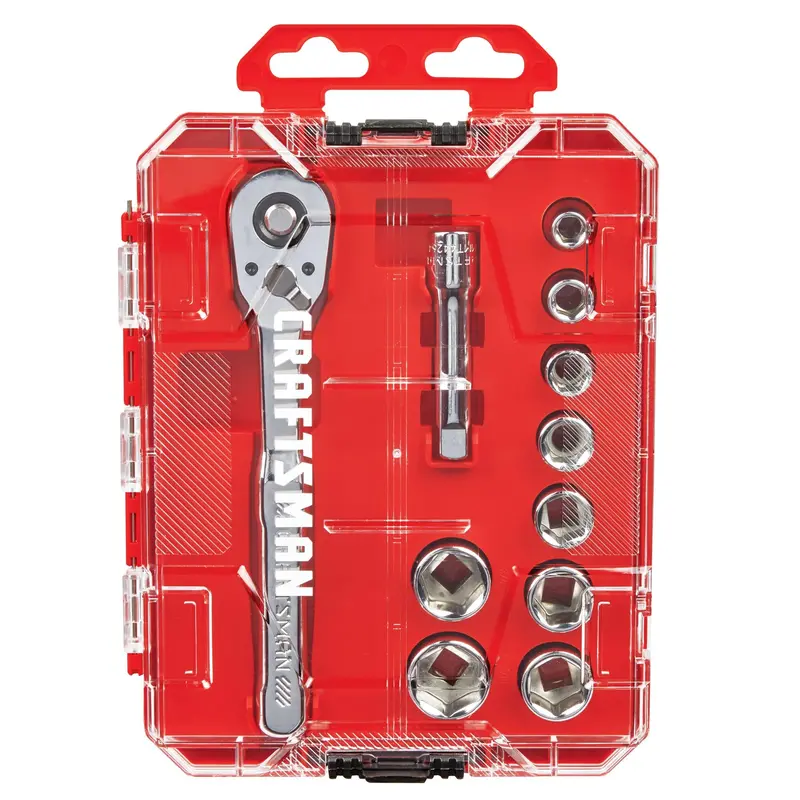 Craftsman 11-Piece 3/8" Drive Low-Profile Ratchet Socket Set – Metric Only (Cmmt12127) 1