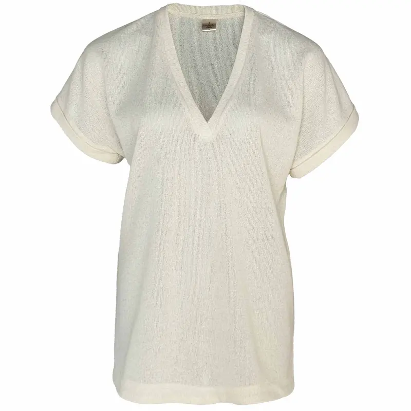 Cream Tinke Longline Shirt For Tall Women 1