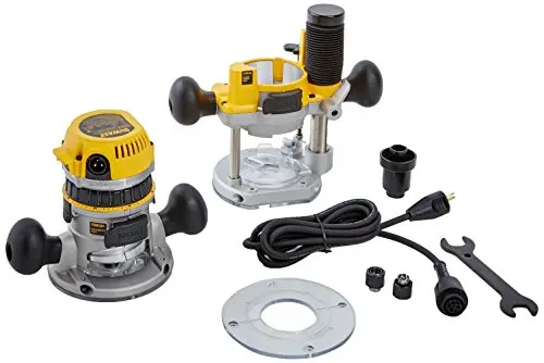 Dewalt Dw618Pk Variable-Speed Router Combo – Fixed & Plunge Bases, 12A, 1-1/4 Hp 1
