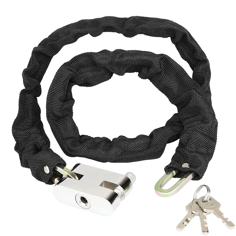 Diyife Heavy-Duty Waterproof Bike Chain Lock – 80Cm X 4Mm With 3 Keys, High-Security Padlock For Bicycles, Gates, Doors & Motorcycles 1