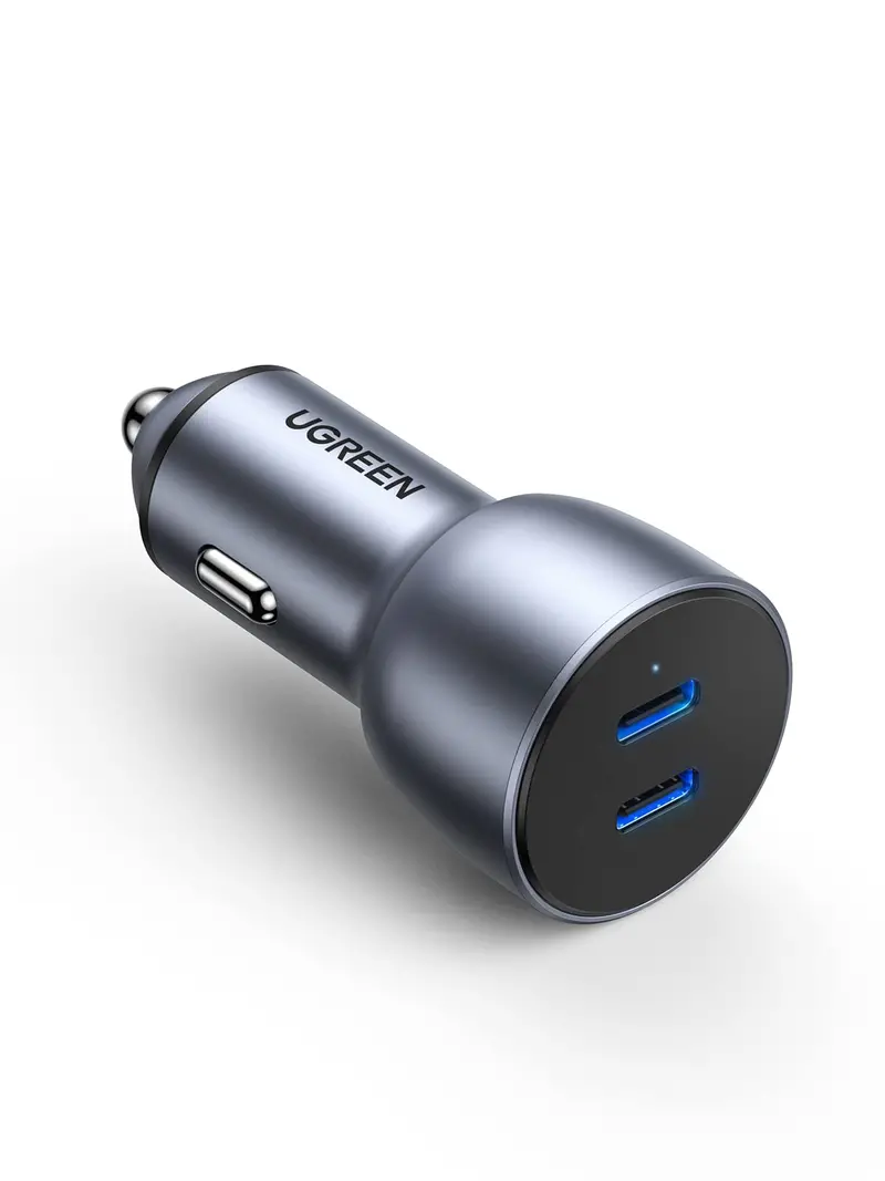 Dual-Port Usb-C Car Charger With Pd3.0: 30W + 30W Fast Charging For Iphone 17–14, Ipad, Galaxy S25–S23, And Pixel Series 1