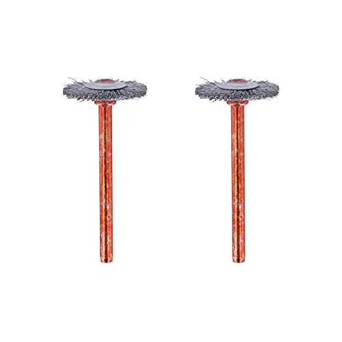 ▶ Dremel - Cepillos De Acero Inoxidable 530-02 (Paquete De 2), 1,9 Cm De Diámetro, Amarillo 1