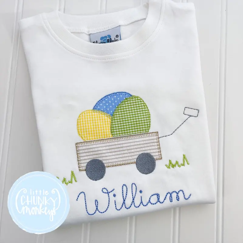 Easter-Themed Short Sleeve Shirt – 'William' Design, Size 2T 1