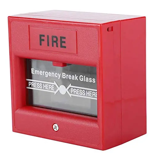 Emergency Exit Door Fire Alarm Button – Break-Glass Activation Switch For Home Or Commercial Use 1