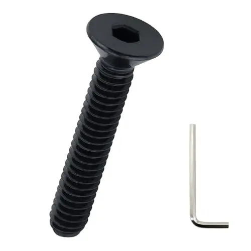 Fayeploo #10-24 × 1-1/2" Black Oxide Flat Head Socket Screws 1