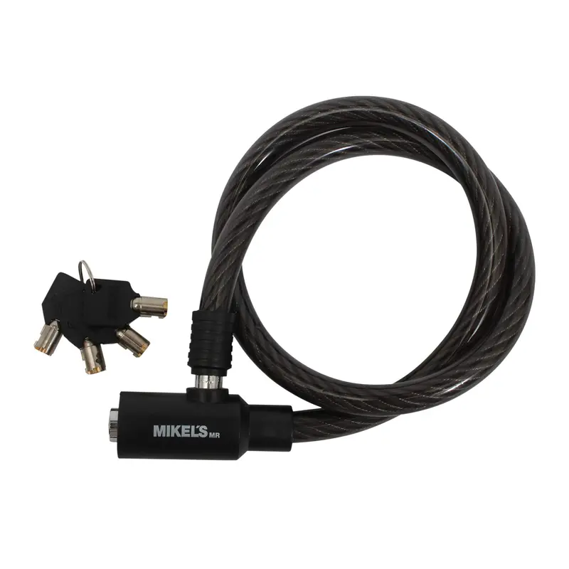 Flexible 90Cm Security Cable Lock – 4-Keys Included, Lightweight & Portable 1
