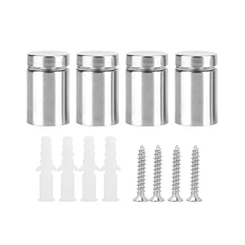 Glass Sign Mounting Kit – 4-Piece Stainless Steel Hollow-Glass Anchors & Advertising Fasteners (30 Pcs Total) 1