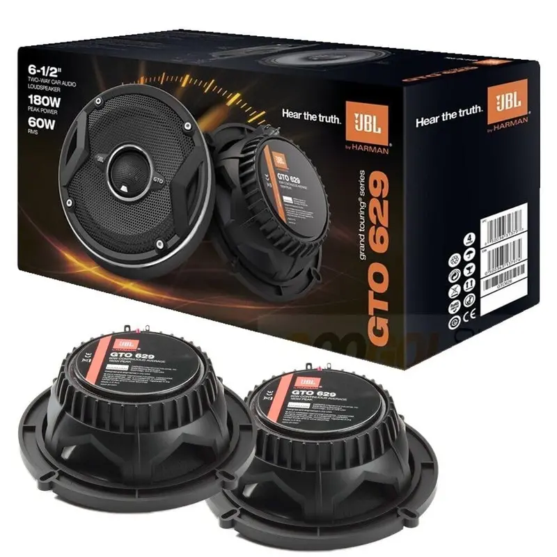 Grand Touring 6.5-Inch 2-Way Car Speakers – 360W Max Output, Factory-Size Replacement With Cleaning Cloth 1