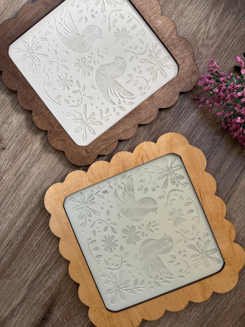 Handmade Palomas Wood Wall Art – Folk-Inspired Dove Decor 1
