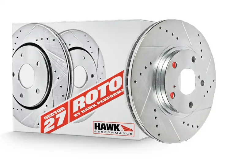 Hawk Performance Sector 27 Rear Brake Rotors – High-Performance Replacement – Part No. Hr4405 1