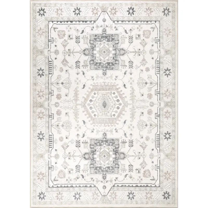 Hayden Area Rug Combining Ivory And Slate Grey 4