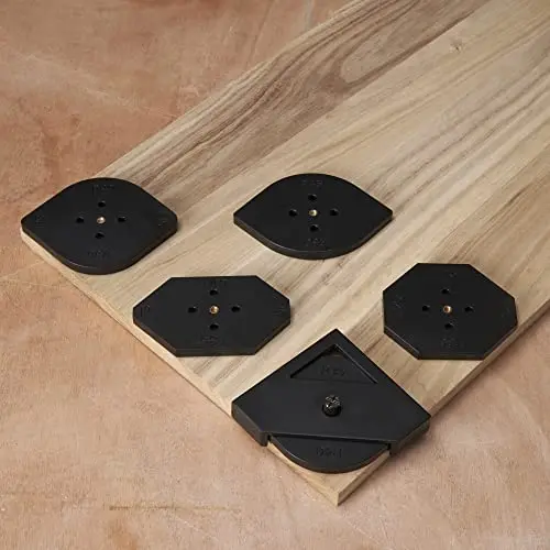 Hermit Tools Corner Template Set For Router – 18 Radius Options (R5–R50, T5–T40, Half-Round Profiles) 1
