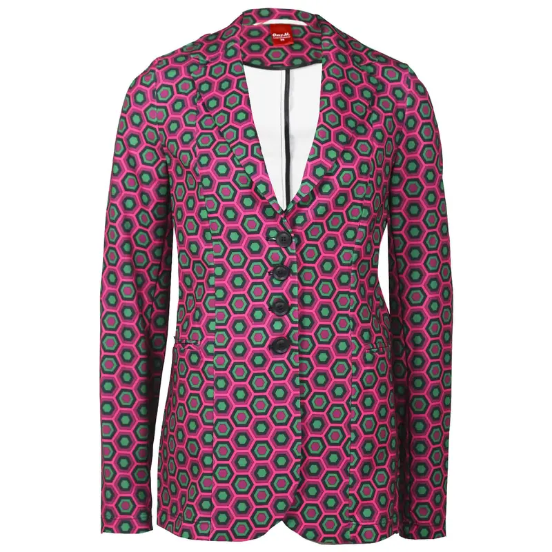 Hexacon Geometric-Weave Blazer – Tall-Specific Tailoring 1
