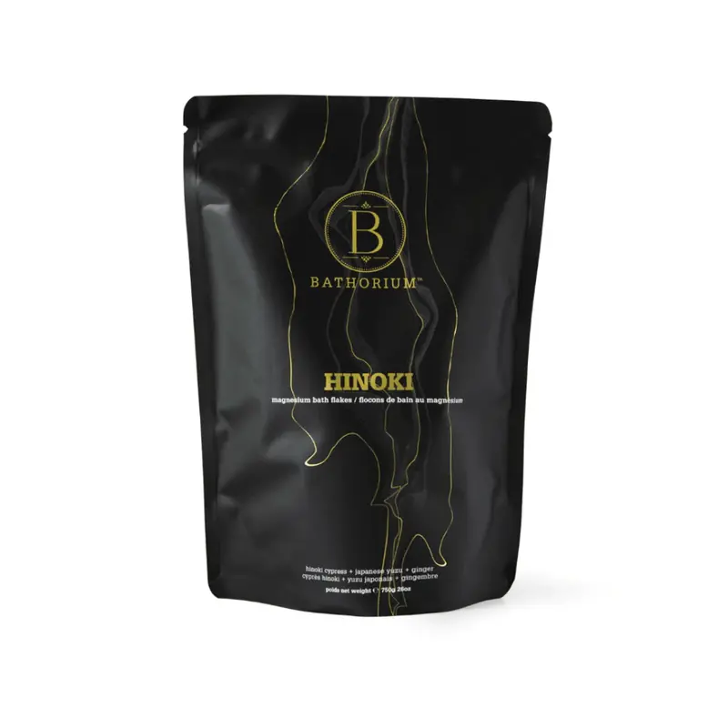 Hinoki Cypress Magnesium Flakes Bath Soak – Bathorium 1
