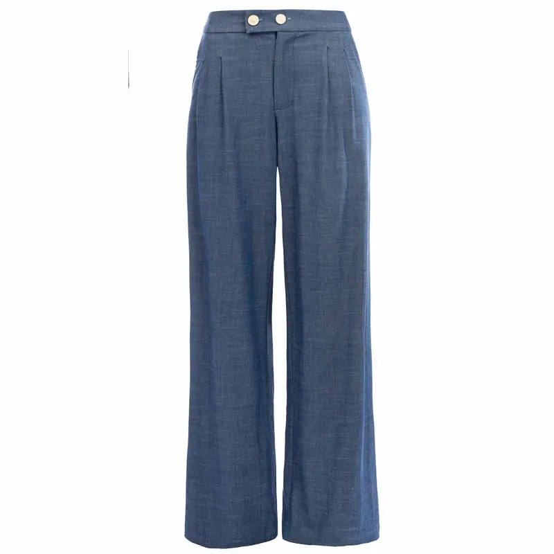 Icnk Mosaic Tall Piqué Trousers In Navy 1