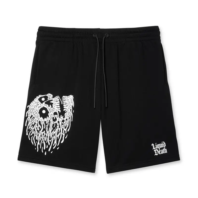 'Instant Death' Fleece-Lined Sweatshorts 1