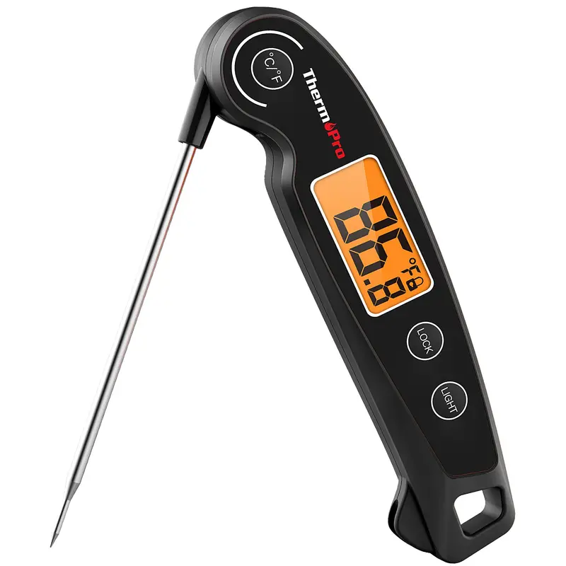 Instant-Read Digital Cooking Thermometer – Waterproof Food Thermometer With Backlit Display, Calibration Function, And Precision Probe For Grilling And Baking 1