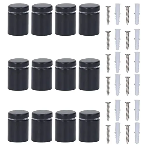 Jadeshay Rust-Resistant Sign Spacer Kit – 12-Piece Stainless Steel Advertising Mounting Set For Indoor & Outdoor Use 1