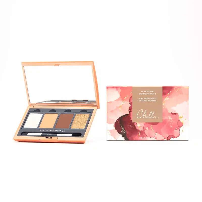 La Vie Neutral Eyeshadow Palette – Buildable Matte & Satin Shades | Chella 1