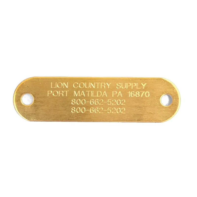 Lcs Custom Brass Dog Tag Plate For Collars 1