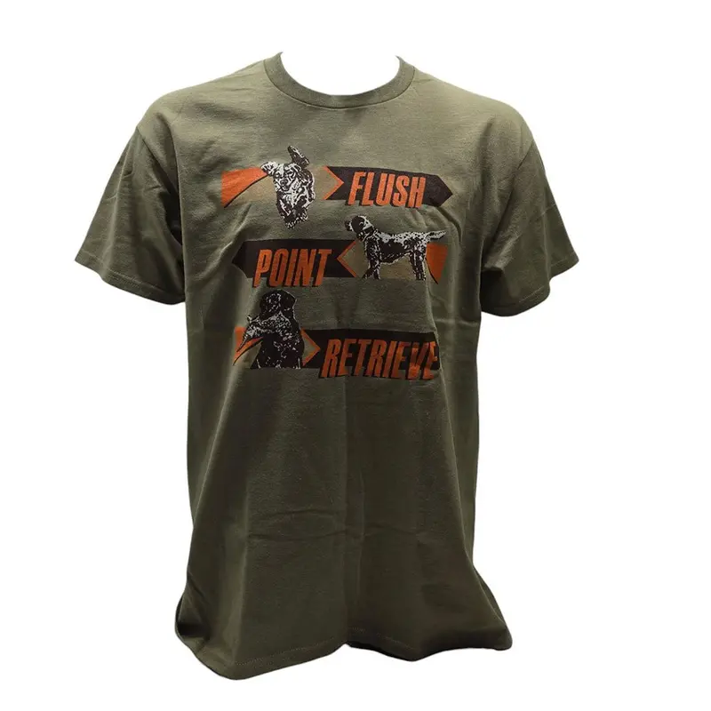 Lcs Flush-Point-Retrieve Logo T-Shirt – Performance-Fit Hunting Apparel 1
