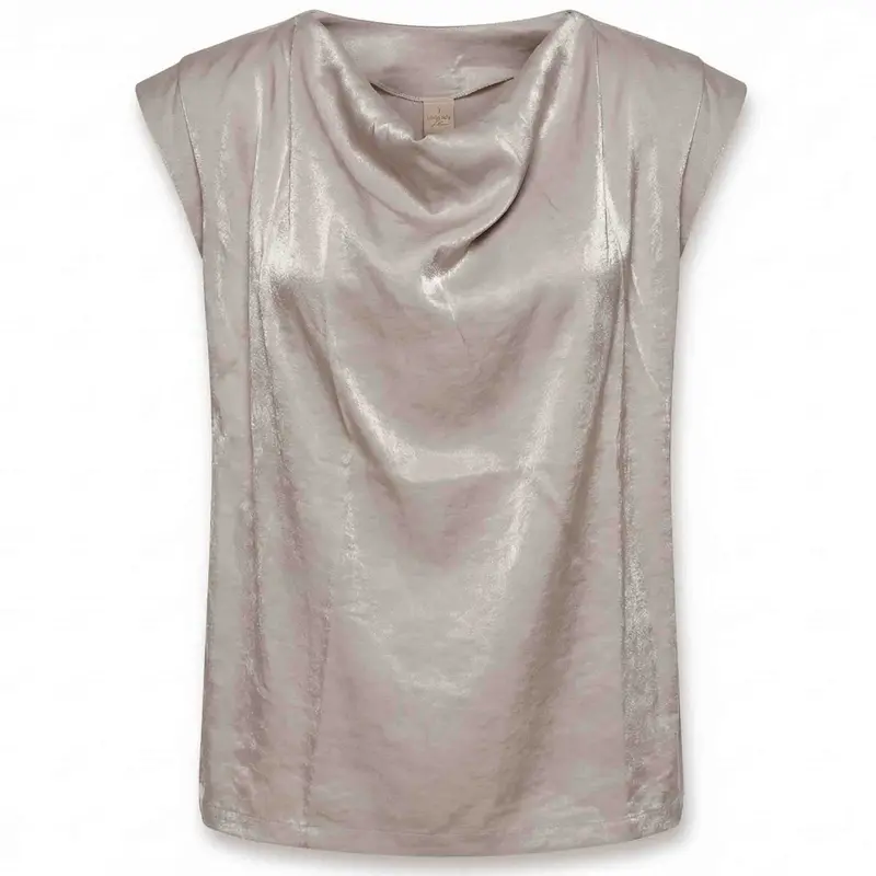 Light Beige Dita Longline Top For Tall Women 1