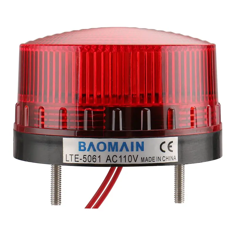 Lte-5061 Red Led Flashing Warning Light – 110V Ac, 3W Alert Beacon 1
