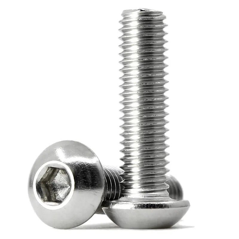 M8-1.25 X 100 Mm Stainless Steel 304 (18-8) Button Head Socket Screws – Fully Threaded, Hex Allen Drive (10 Pcs) 1